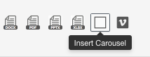 Screen Shot of visual editor toolbar