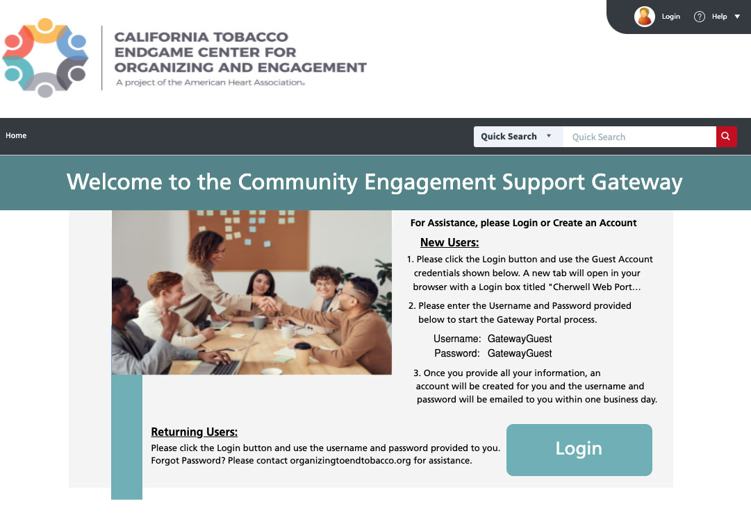 Preview of our Support Gateway.