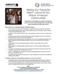I&E Virtual Day of Action 2021 African American Fact Sheet (April 2021)