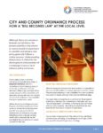 City and County Ordinance Process How a “Bill Becomes Law” at the Local Level