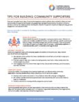 Tips for Building Community Supporters