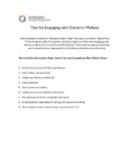 Engaging With Decision Makers Tips Sheet