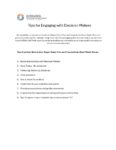 Engaging With Decision Makers Tips Sheet
