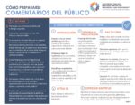 How to Make Public Comment (Spanish)